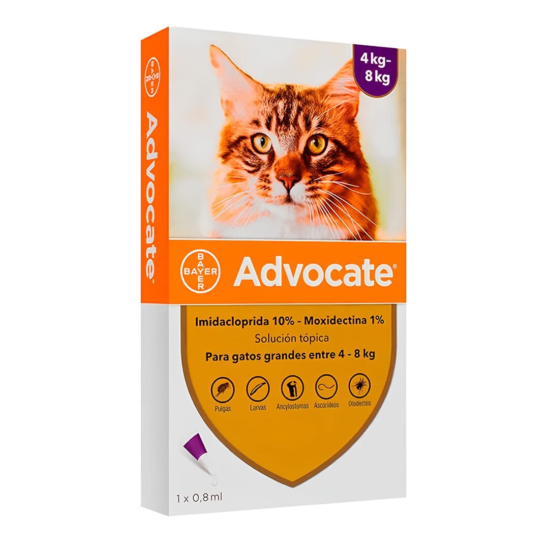 Pipeta antiparasitario 4kg a 8kg