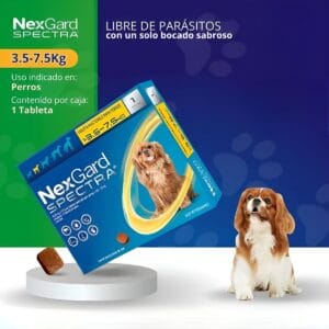 NEXGARD SPECTRA 3.5 A 7.5K Pastilla antiparasitario