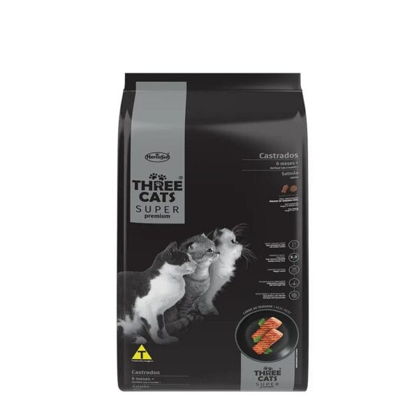 SUPER PREMIUM THREECATS CASTRADOS SALMON 10,1 KG