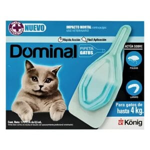 Pipeta Dominal gato menos 4kg