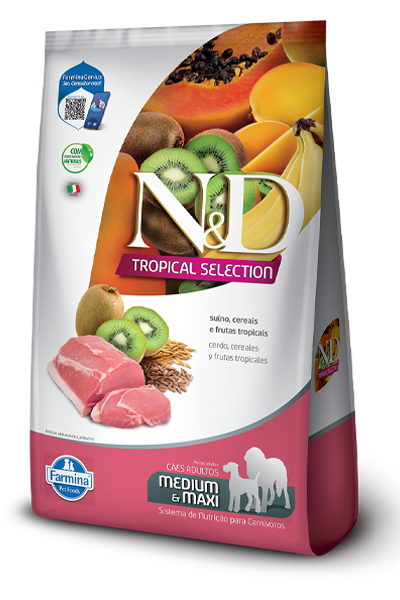 N&D Tropical Perro Adulto Max Cerdo 12 kg