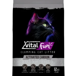Arena Sanitaria Aglomerante Vitalfun Carbón Activado para Gatos